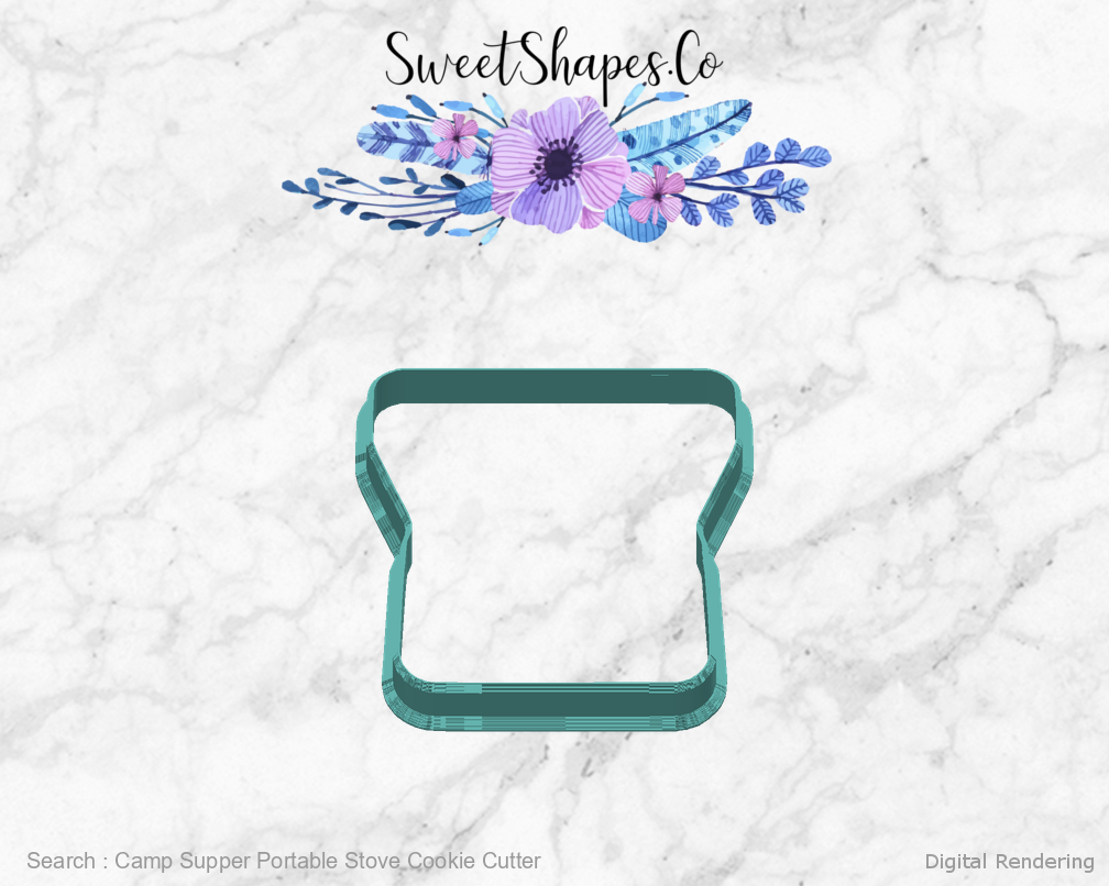 Camp Supper Portable Stove Cookie Cutter — back manufacturing preview