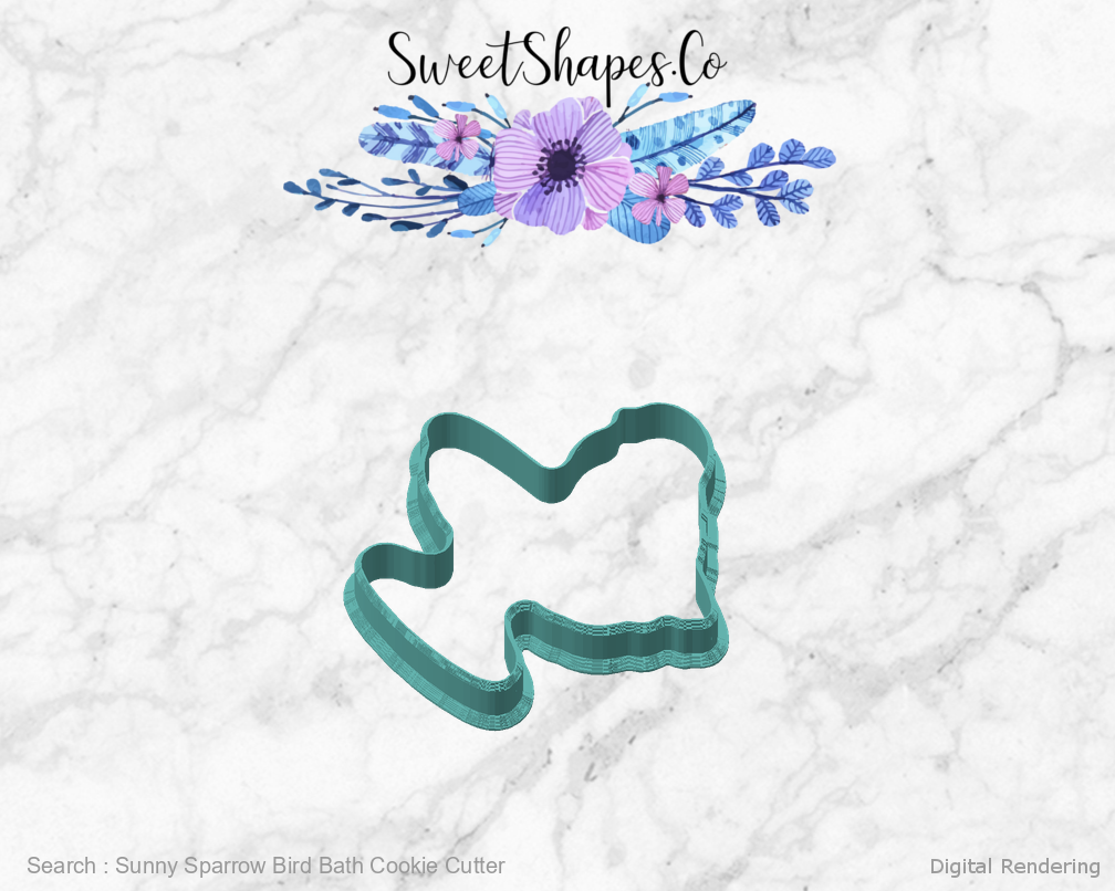 Sunny Sparrow Bird Bath Cookie Cutter 02-front-45.png