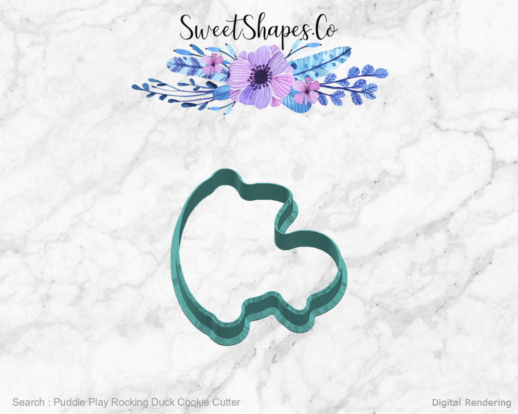 Puddle Play Rocking Duck Cookie Cutter right view