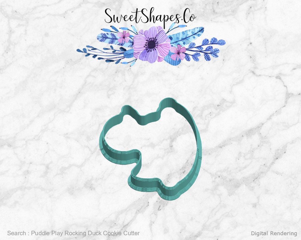 Puddle Play Rocking Duck Cookie Cutter left view