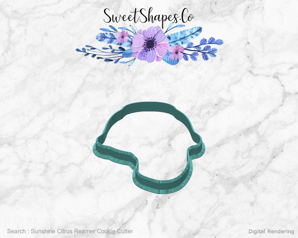 Sunshine Citrus Reamer Cookie Cutter back view