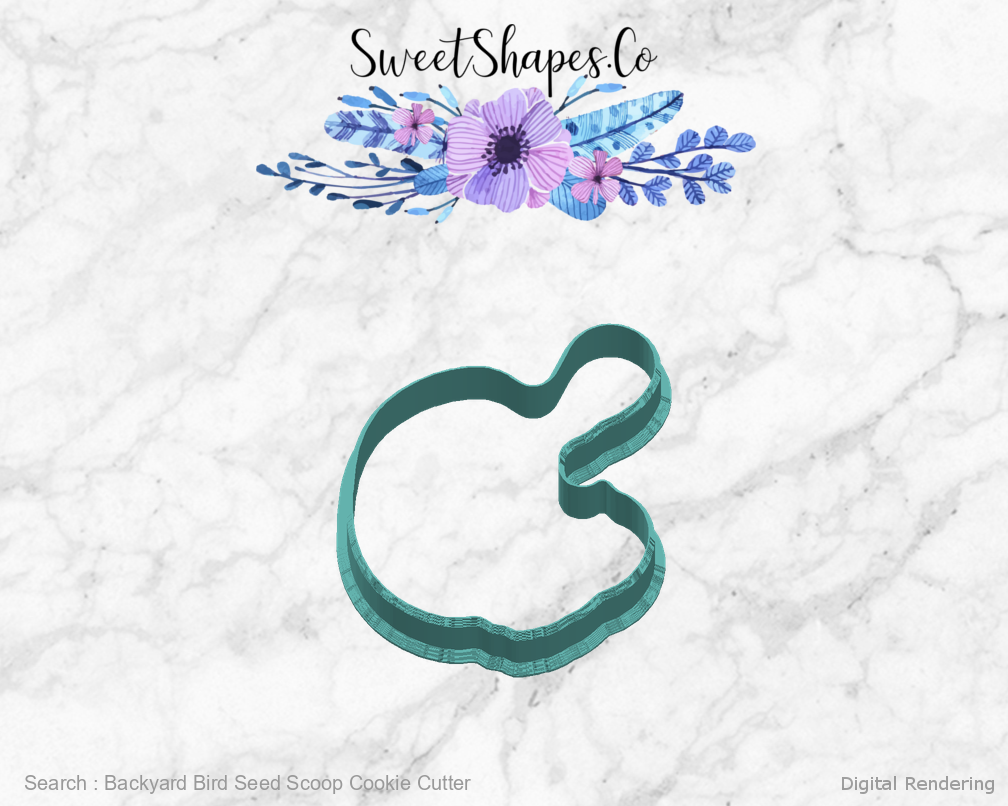 Backyard Bird Seed Scoop Cookie Cutter 03-right digital rendering