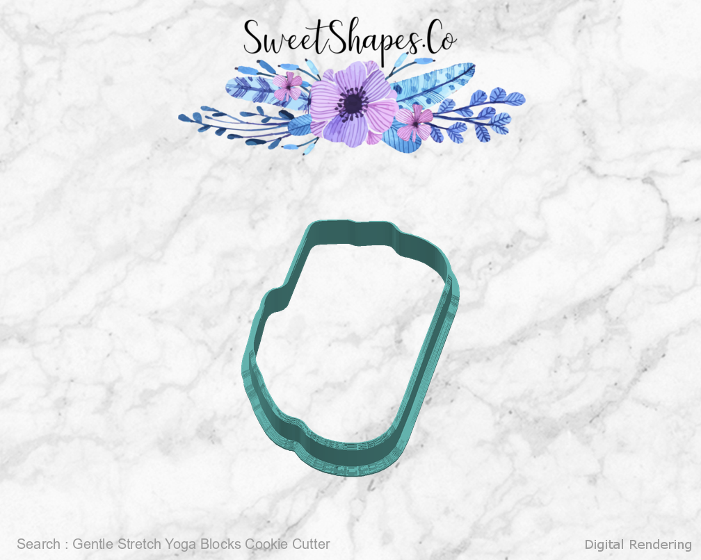 Gentle Stretch Yoga Blocks Cookie Cutter 03-right digital rendering