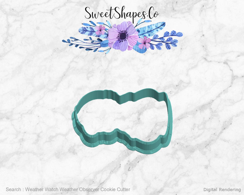 Weather Watch Weather Observer Cookie Cutter — digital rendering view 5