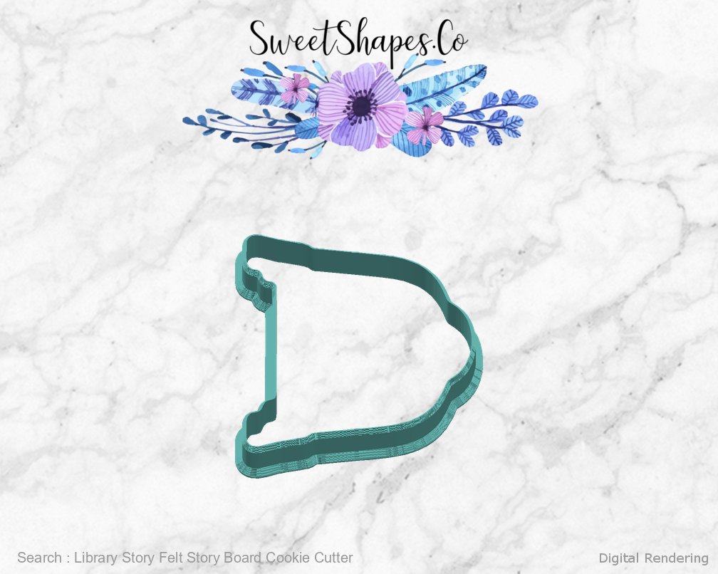 Library Story Felt Story Board Cookie Cutter — 03-right digital rendering
