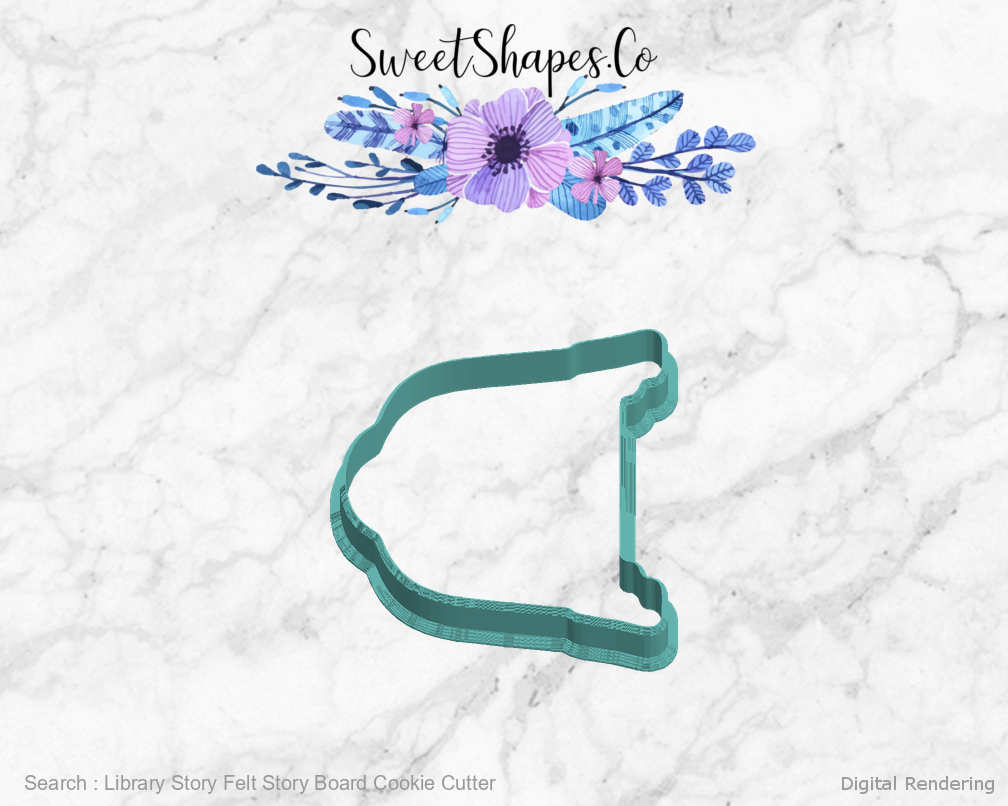 Library Story Felt Story Board Cookie Cutter — 05-left digital rendering