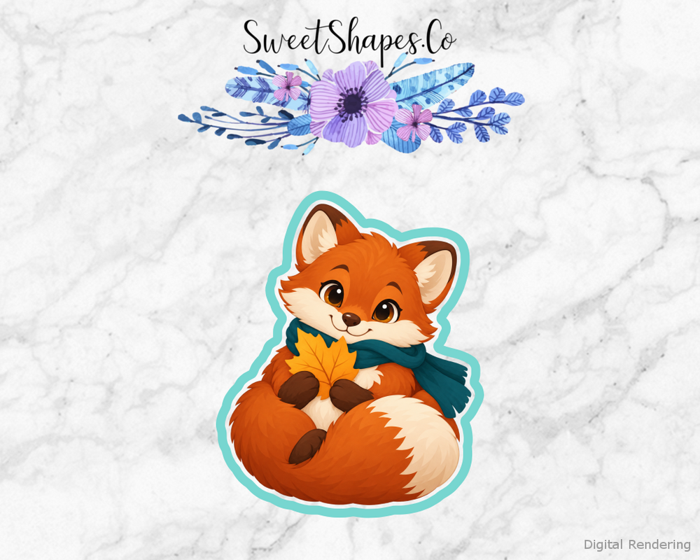 Autumn Fox Cub Cookie Cutter