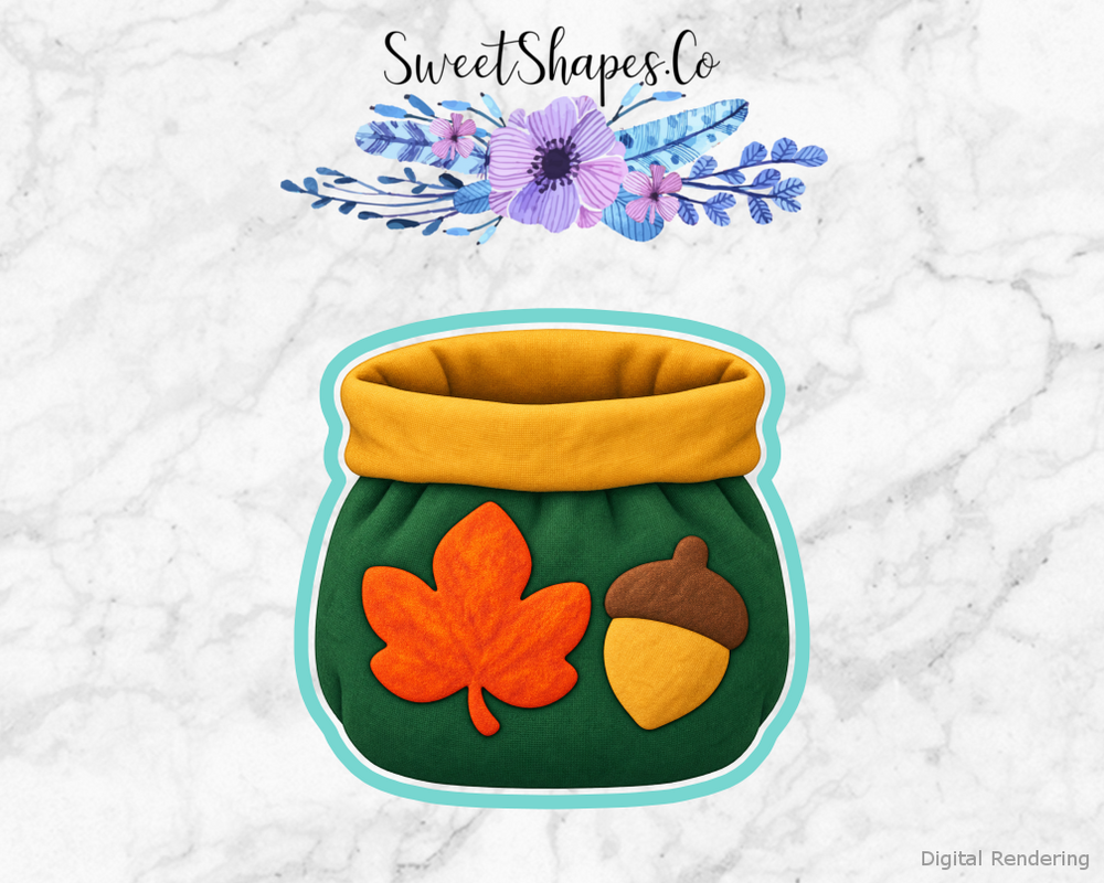 Autumn Treasure Pouch Cookie Cutter