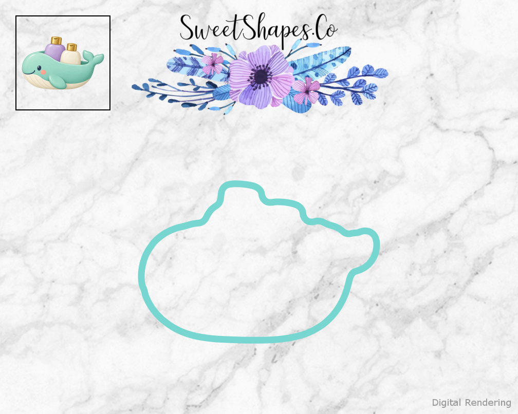 Baby Splash Whale Bath Caddy Cookie Cutter