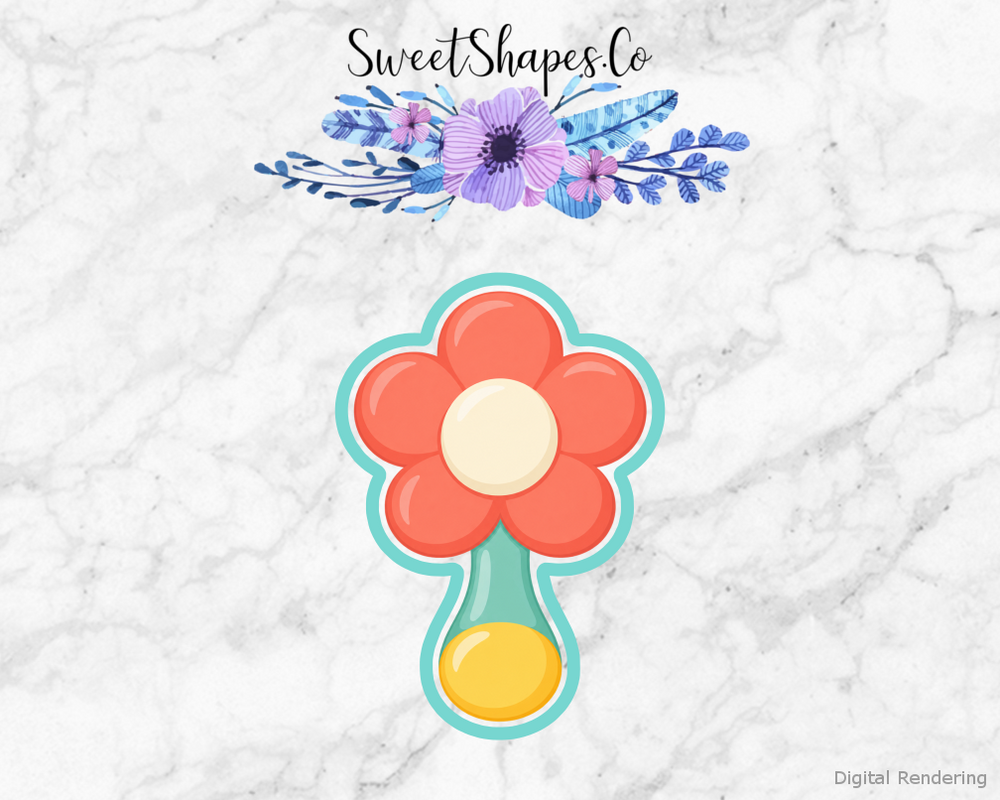 Baby in Bloom Rattle Cookie Cutter