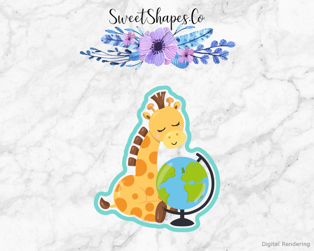Back To School Giraffe Cookie Cutter