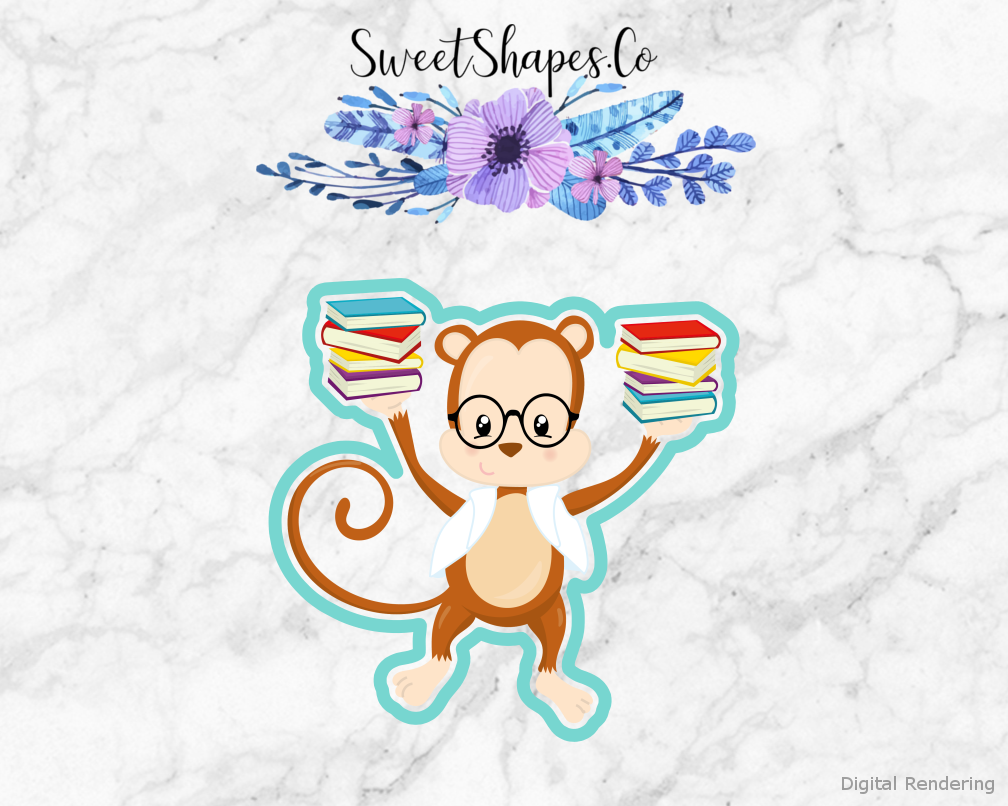 Back To School Monkey Cookie Cutter