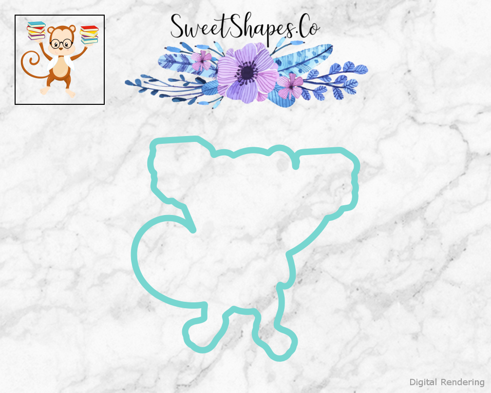 Back To School Monkey Cookie Cutter