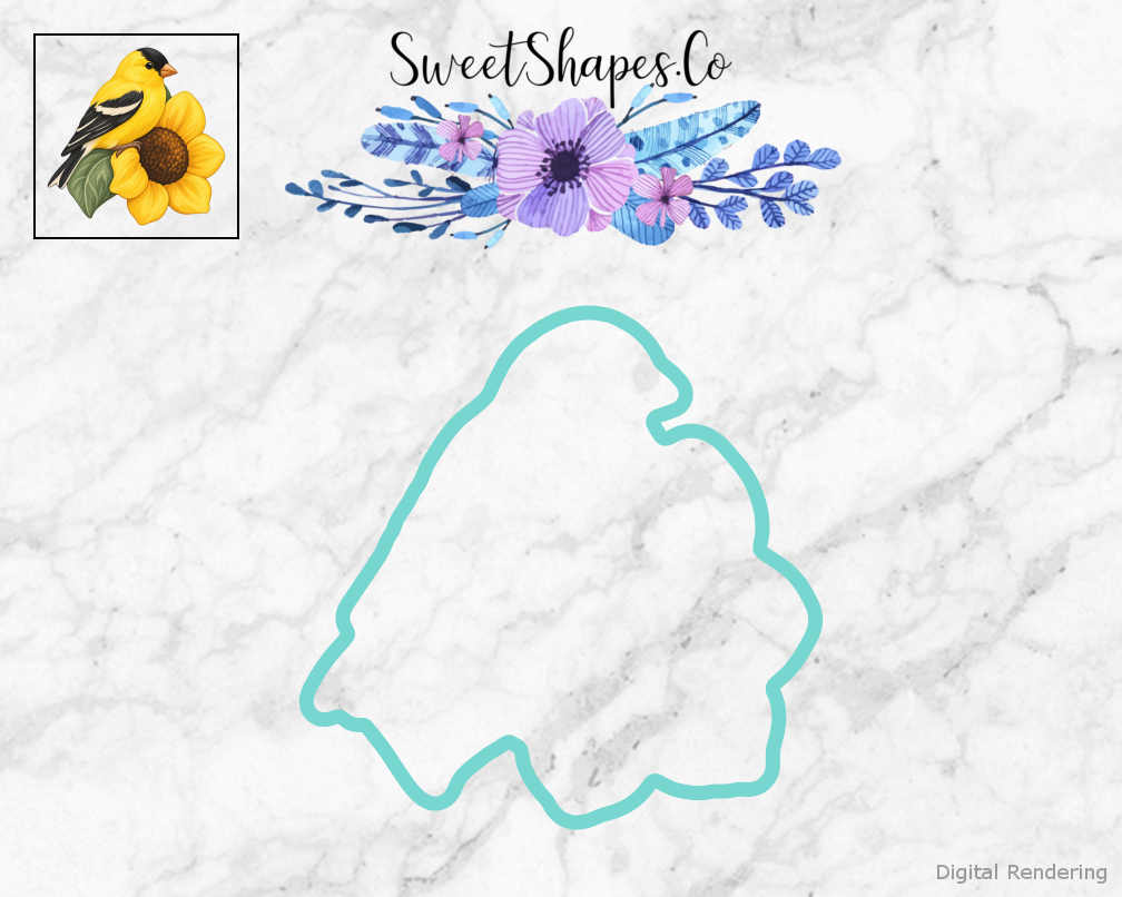Backyard Goldfinch Sunflower Cookie Cutter