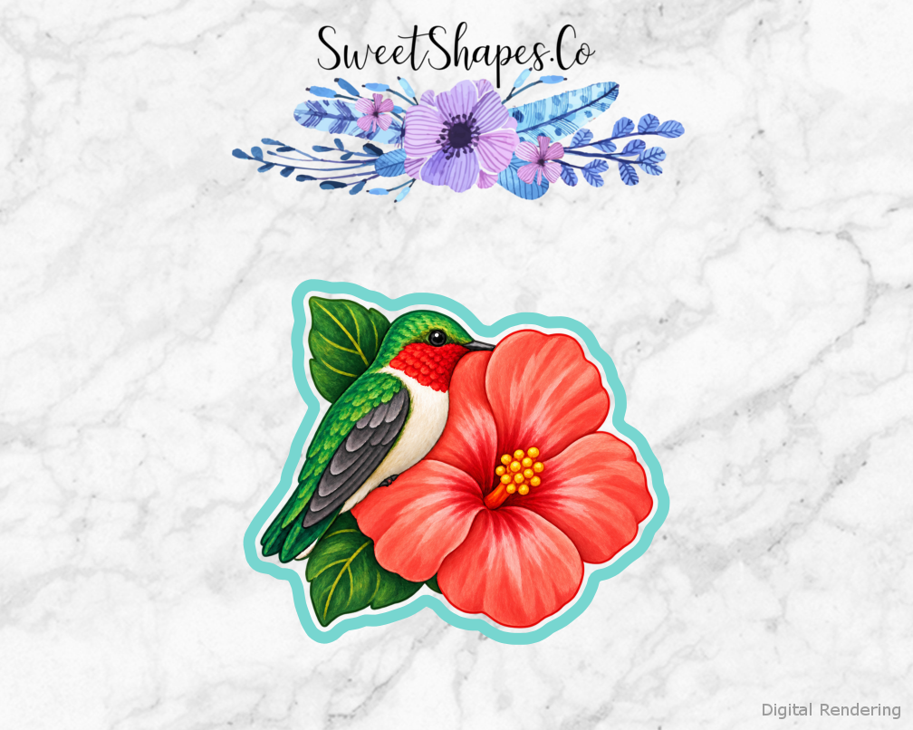Backyard Hummingbird Hibiscus Cookie Cutter