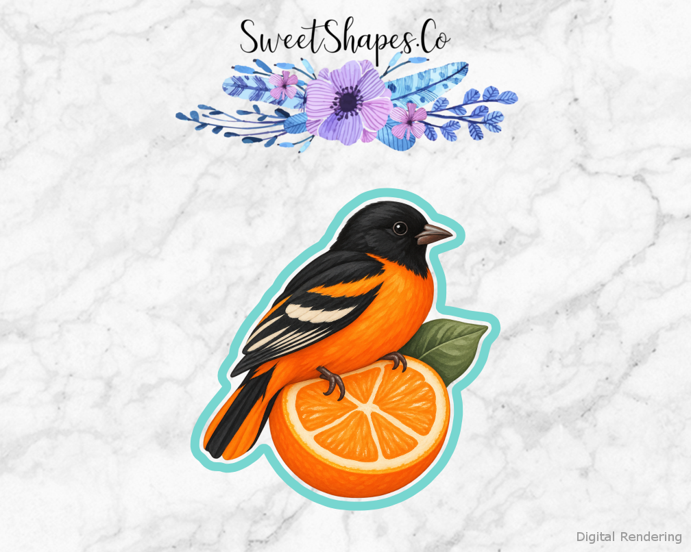 Backyard Oriole Orange Slice Cookie Cutter