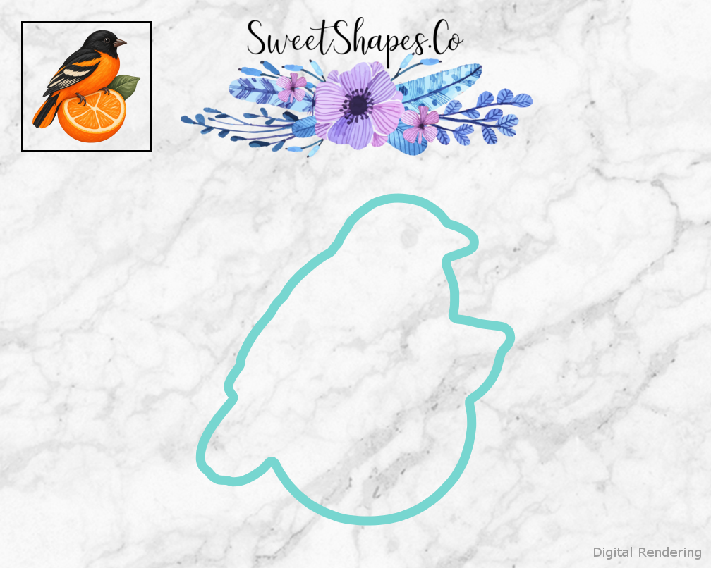 Backyard Oriole Orange Slice Cookie Cutter