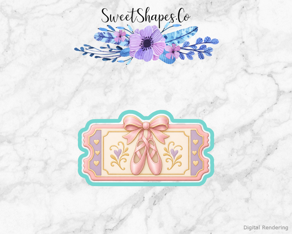 Ballet Recital Recital Ticket Cookie Cutter