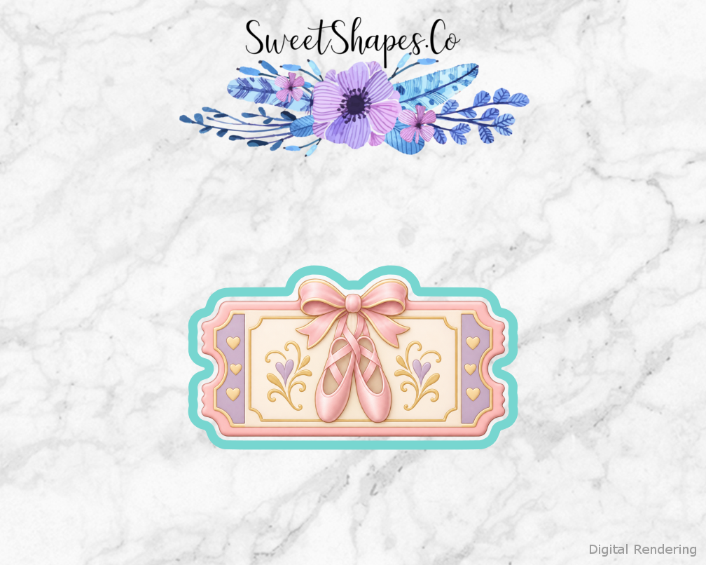 Ballet Recital Recital Ticket Cookie Cutter