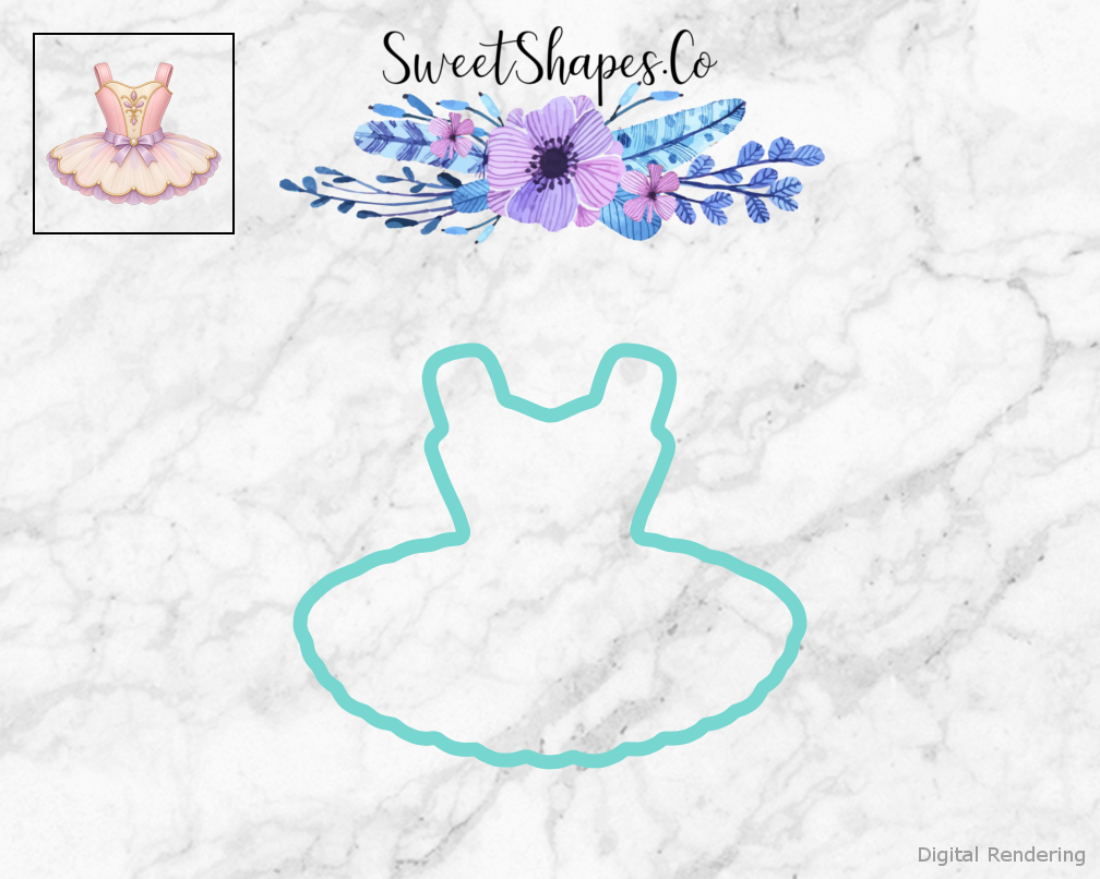 Ballet Recital Ruffled Recital Tutu Cookie Cutter