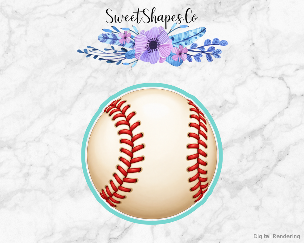 Ballpark Party Baseball with Bold Stitching Cookie Cutter
