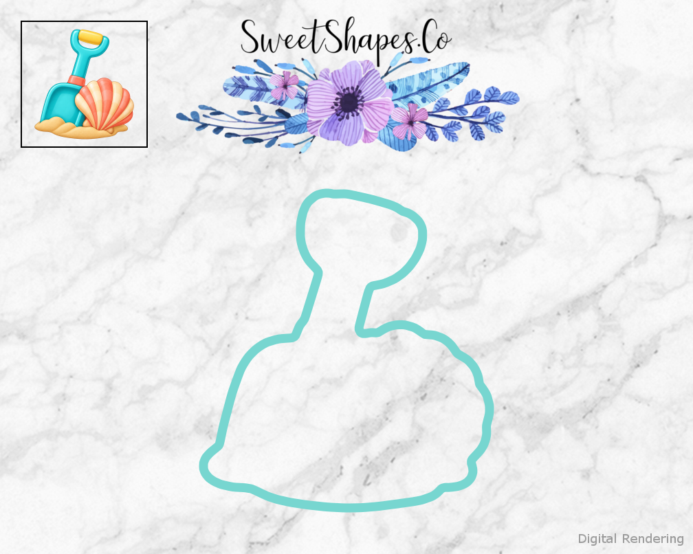 Beach Picnic Beach Shovel and Shell Cookie Cutter