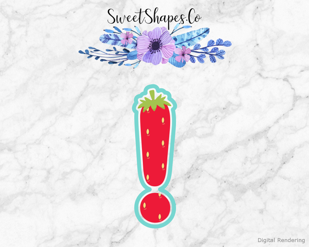 Berry Exclamation Mark Cookie Cutter