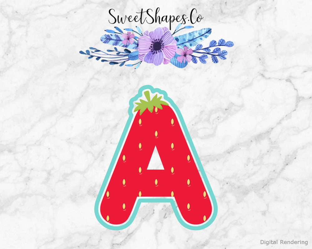Berry Letter A Cookie Cutter