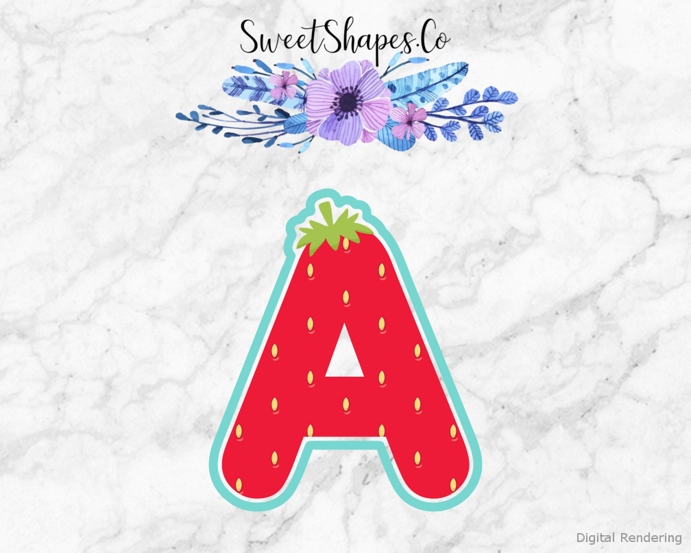 Berry Letter A Cookie Cutter