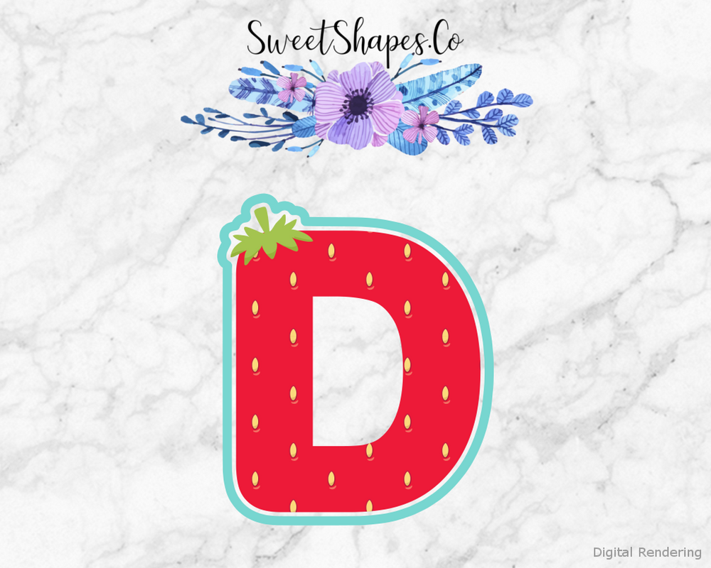 Berry Letter D Cookie Cutter