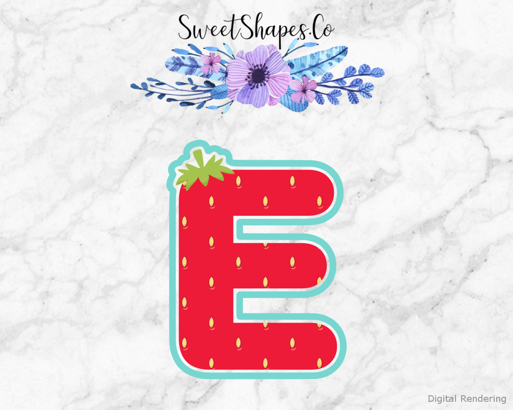 Berry Letter E Cookie Cutter