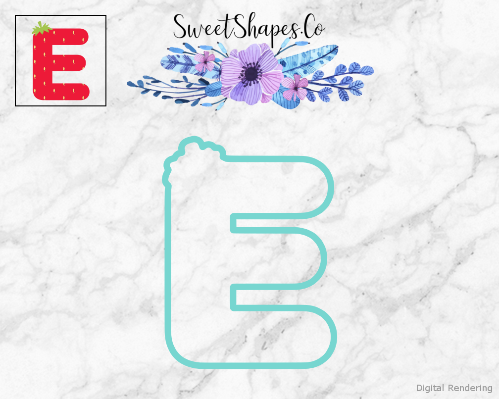 Berry Letter E Cookie Cutter