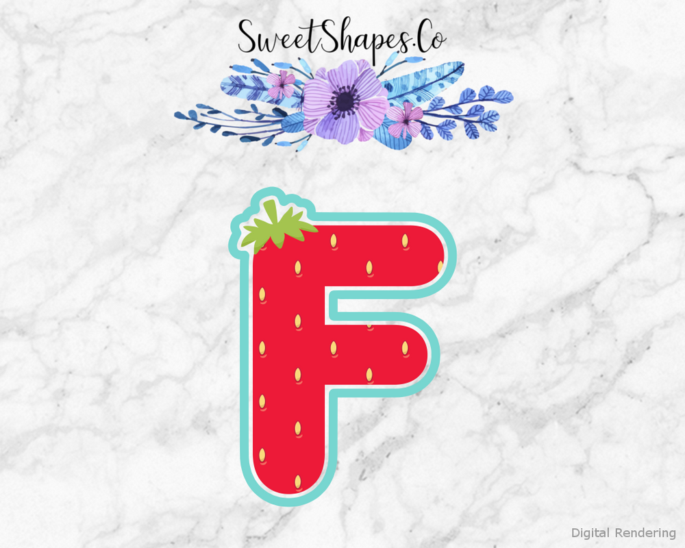 Berry Letter F Cookie Cutter