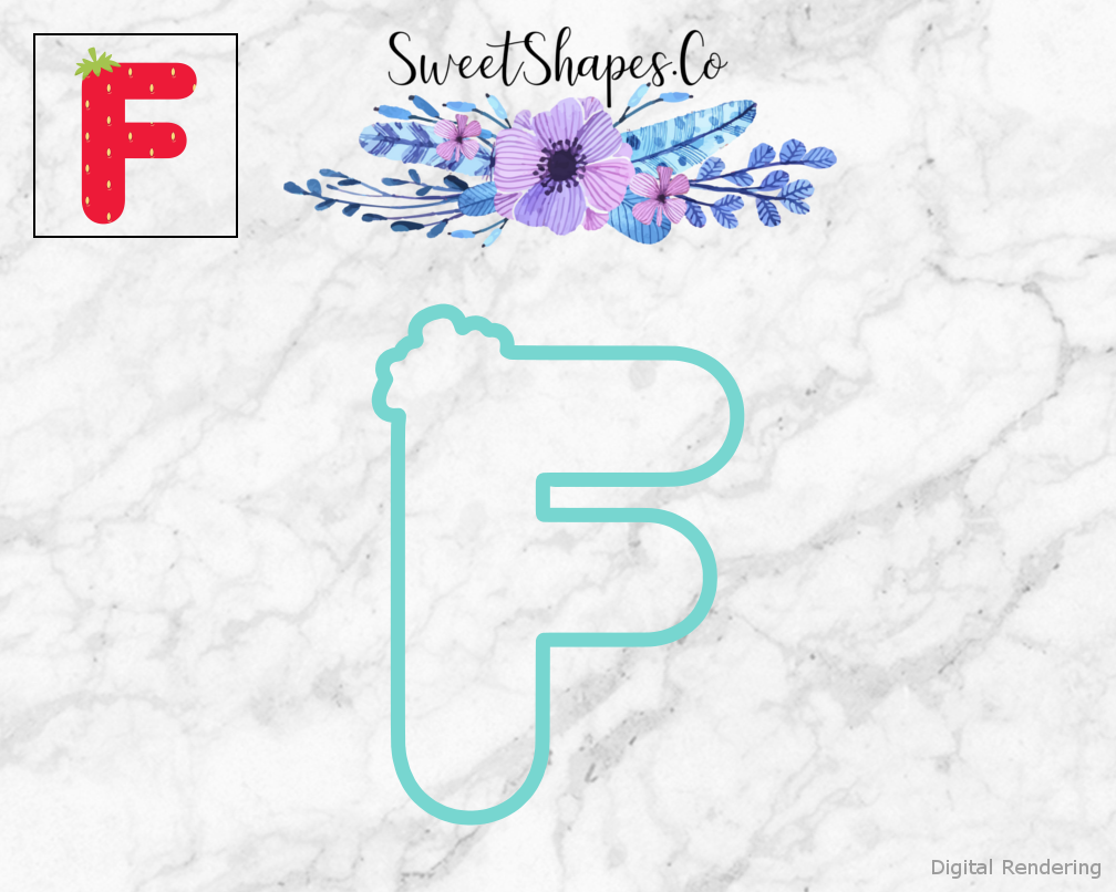 Berry Letter F Cookie Cutter