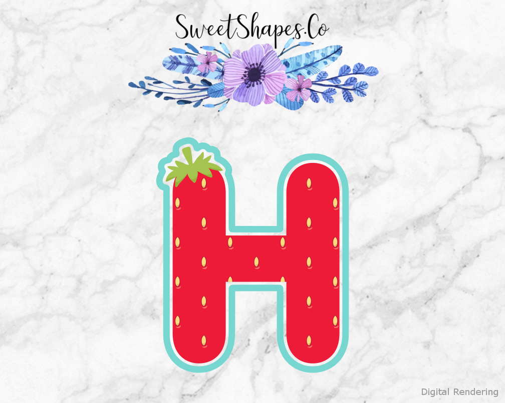 Berry Letter H Cookie Cutter