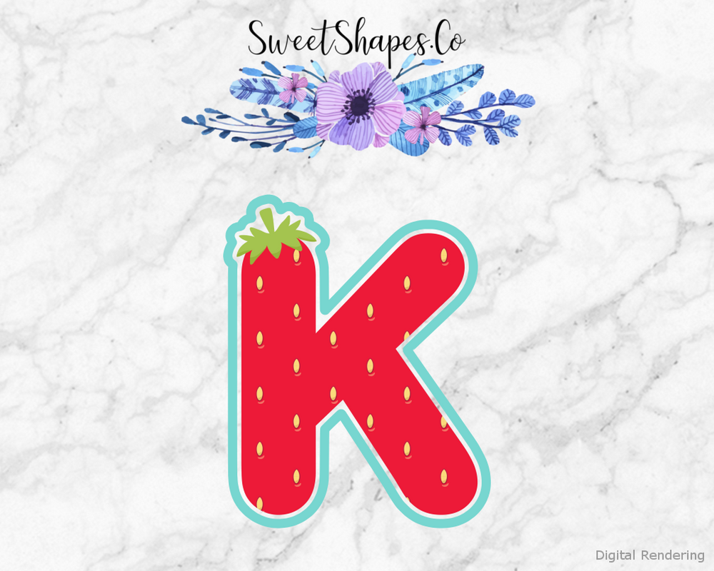 Berry Letter K Cookie Cutter