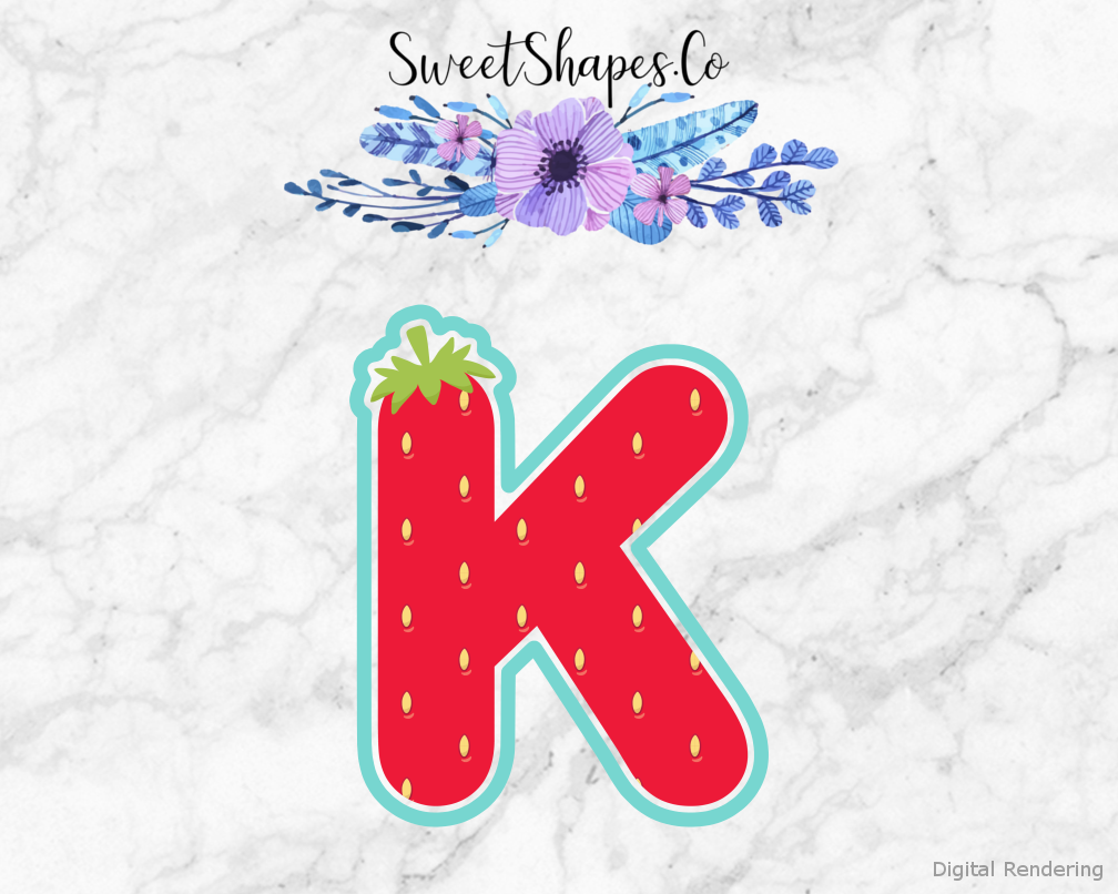 Berry Letter K Cookie Cutter