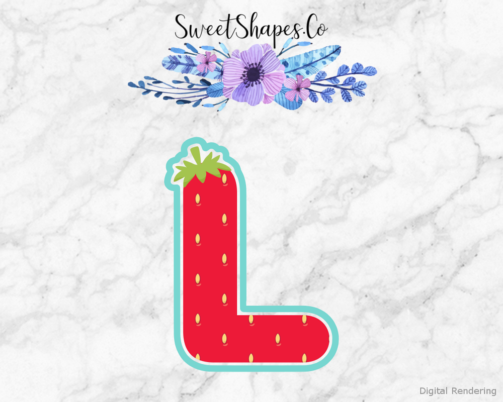 Berry Letter L Cookie Cutter