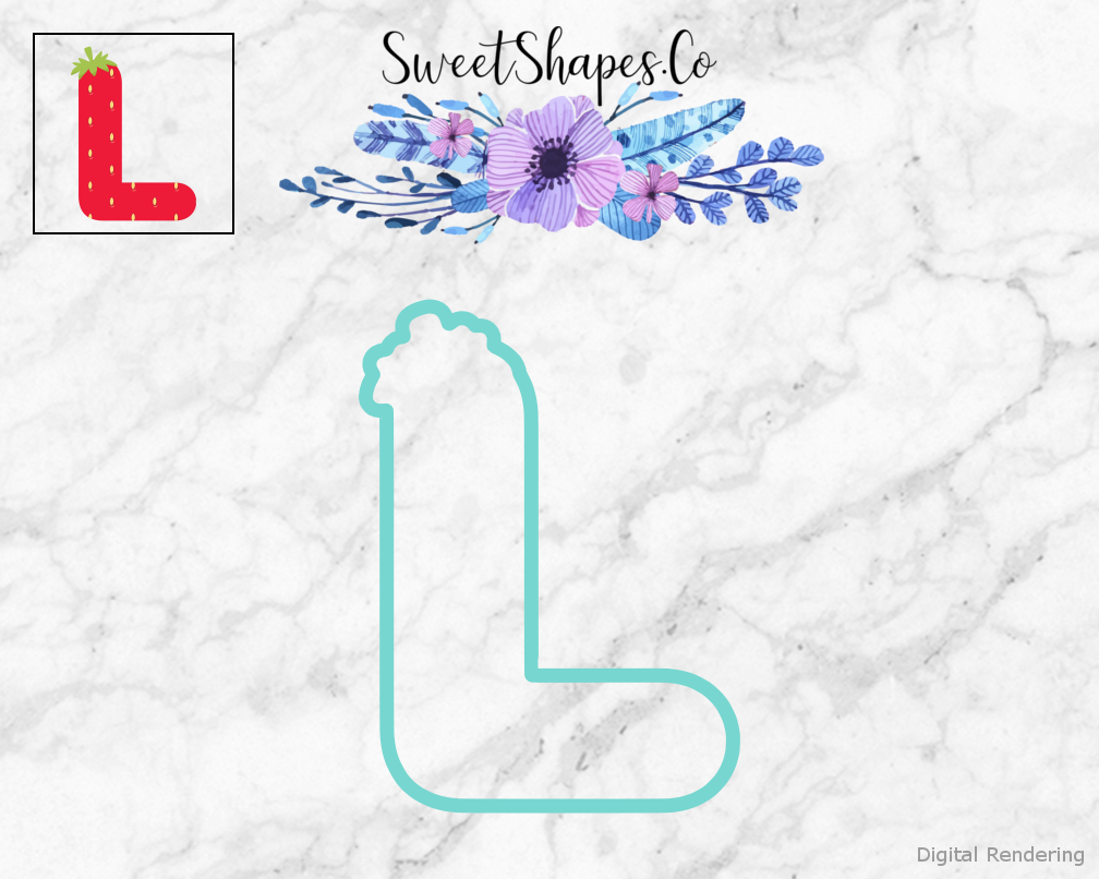 Berry Letter L Cookie Cutter