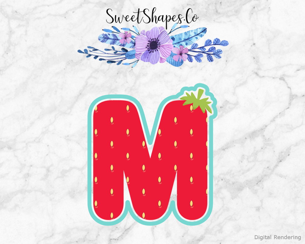 Berry Letter M Cookie Cutter