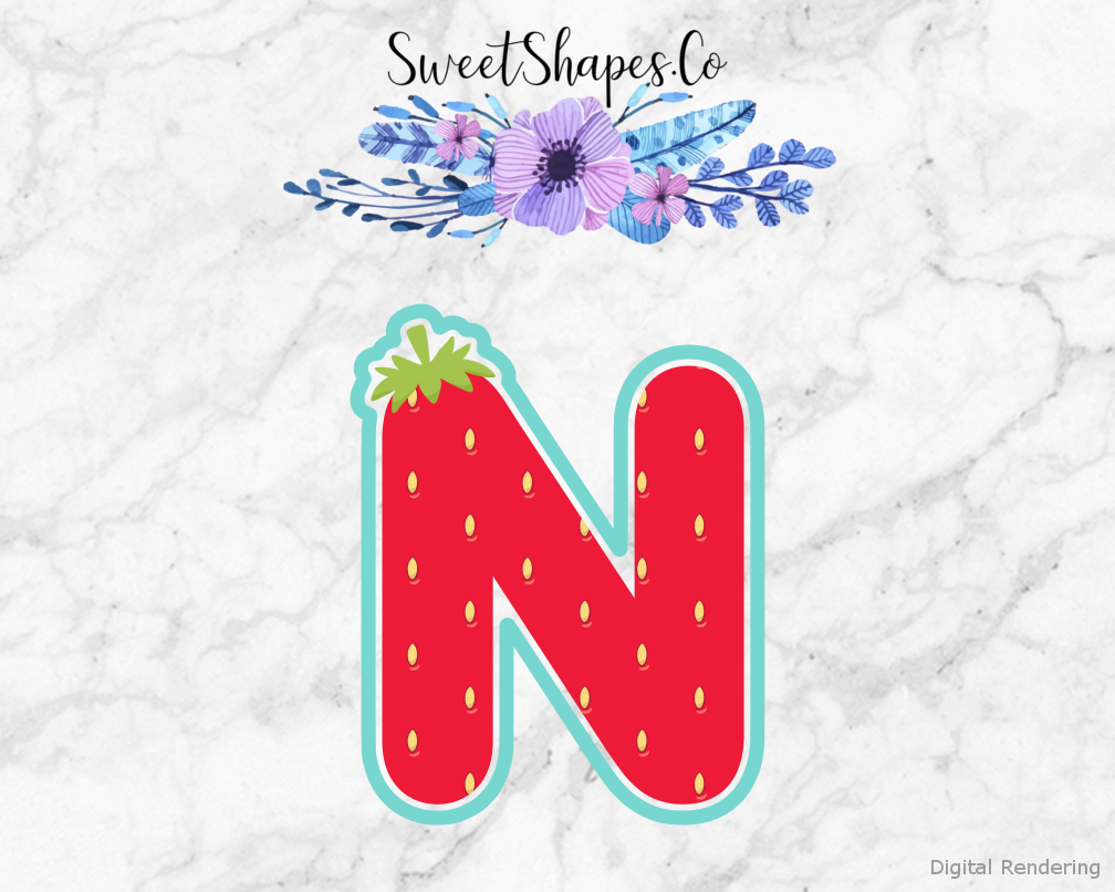Berry Letter N Cookie Cutter