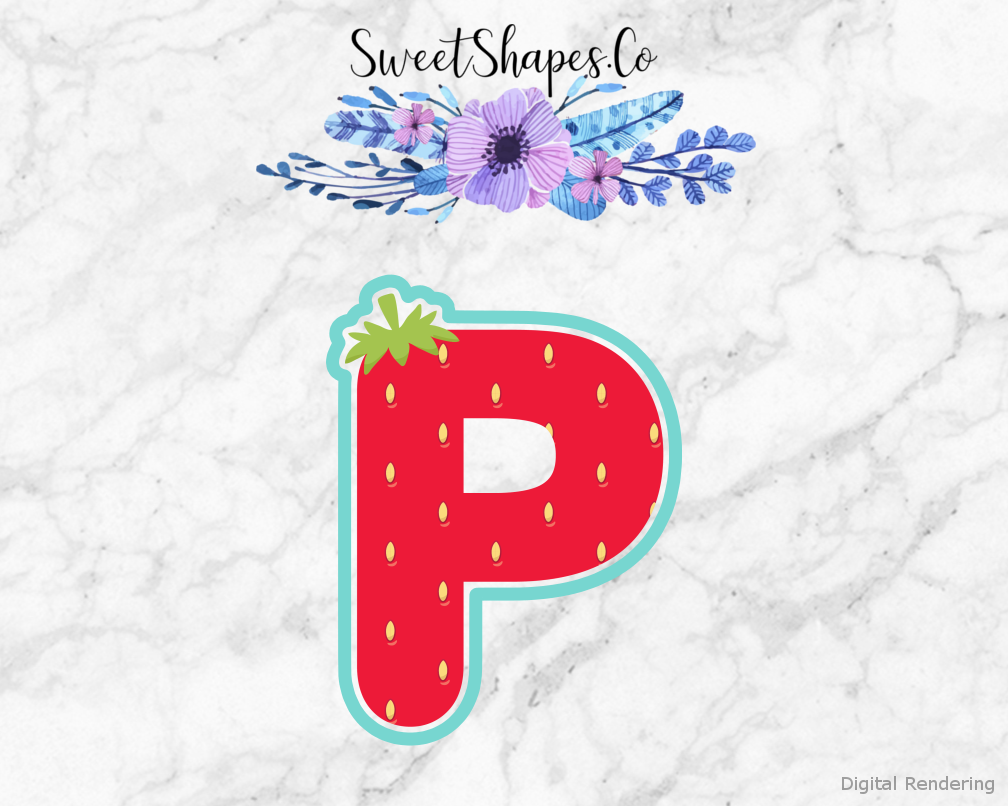 Berry Letter P Cookie Cutter