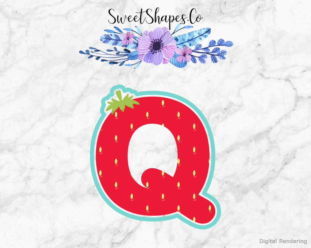 Berry Letter Q Cookie Cutter
