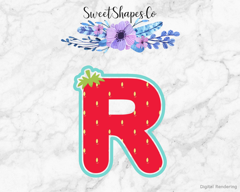 Berry Letter R Cookie Cutter