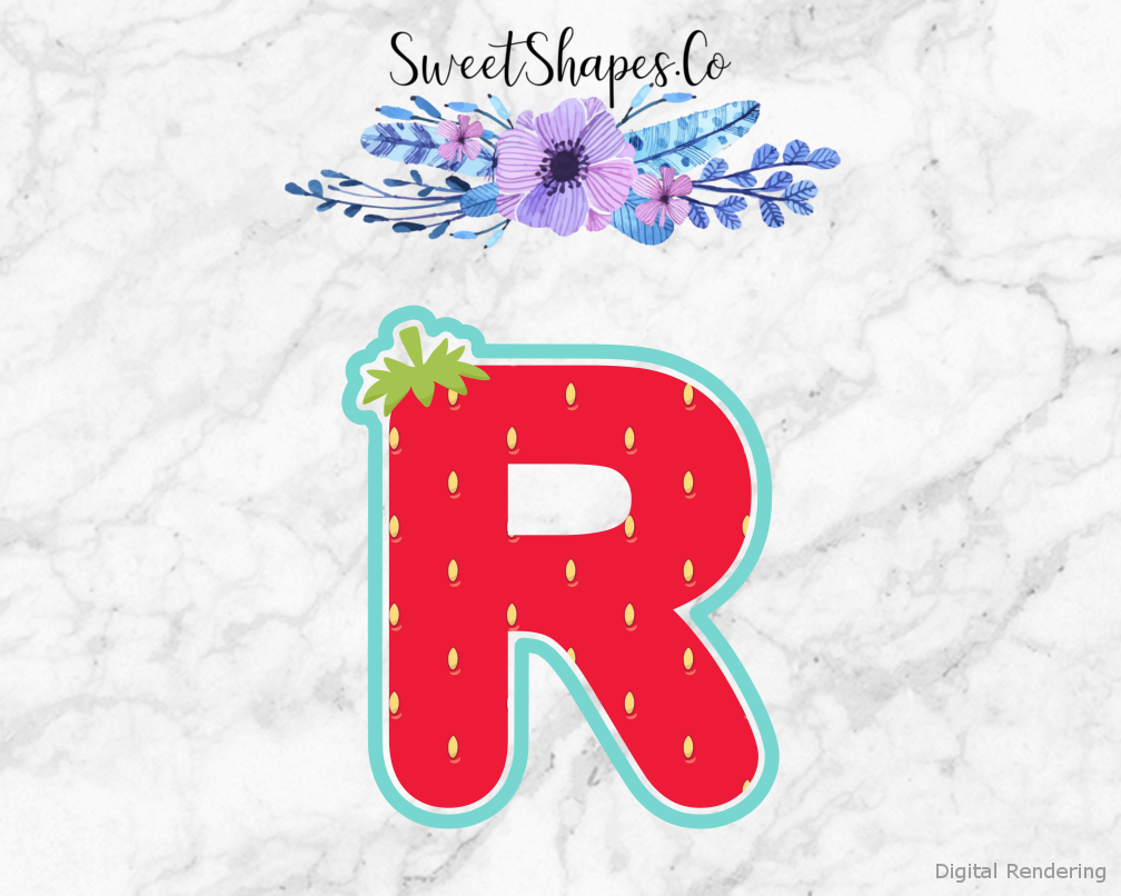 Berry Letter R Cookie Cutter