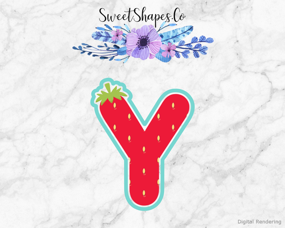 Berry Letter Y Cookie Cutter