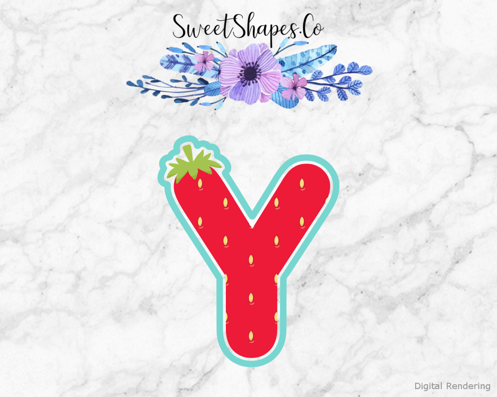 Berry Letter Y Cookie Cutter