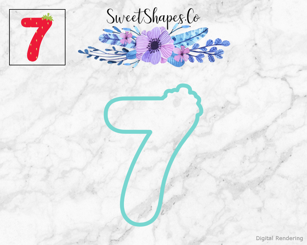 Berry Number 7 Cookie Cutter
