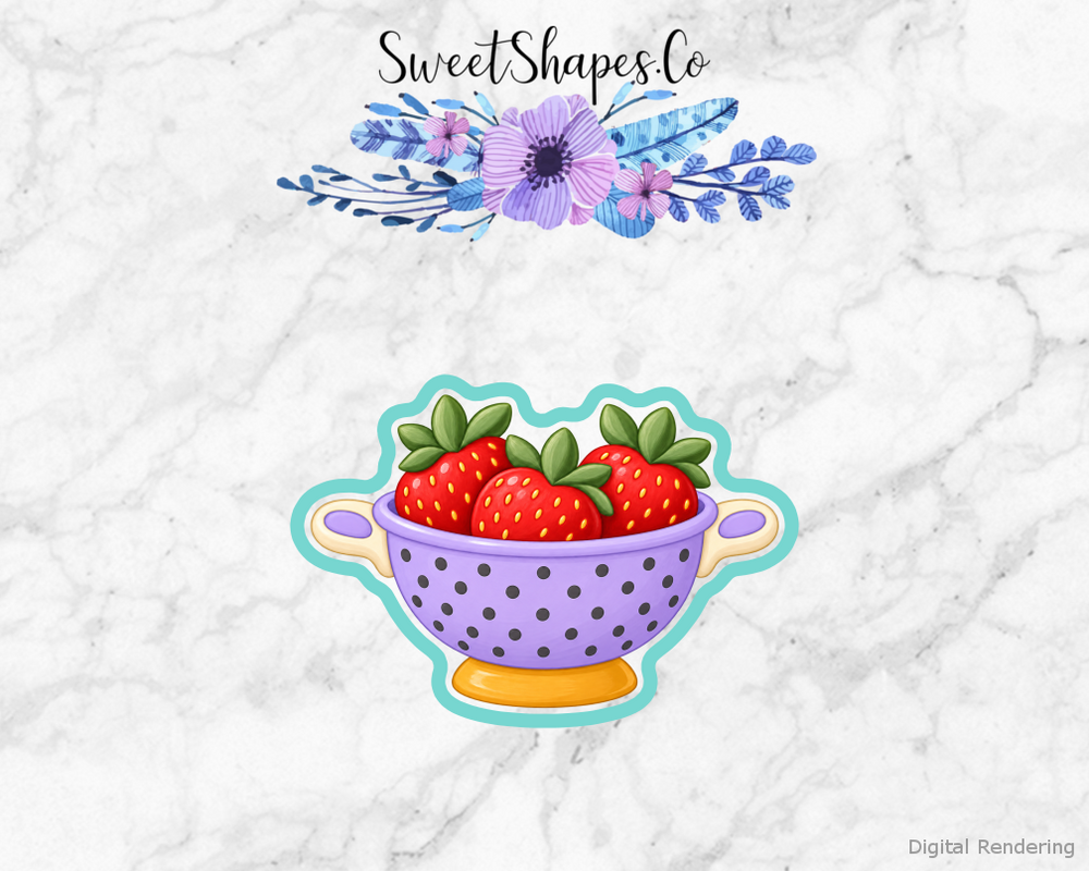 Berry Rinse Strawberry Colander Cookie Cutter