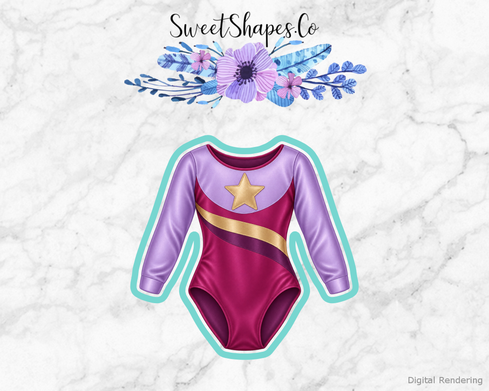 Berry Star Gymnastics Leotard Cookie Cutter